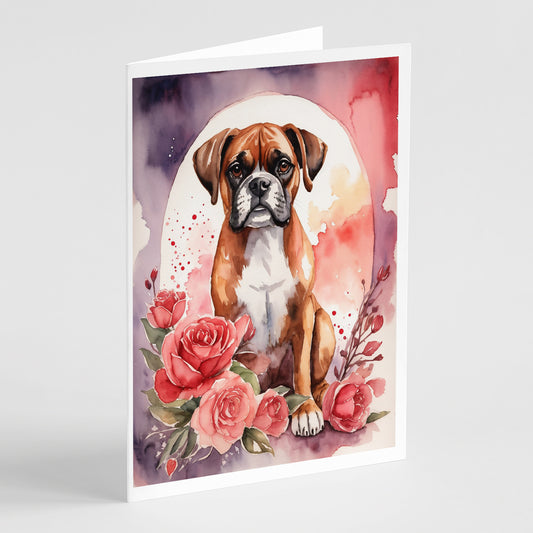 Buy this Boxer Valentine Roses Greeting Cards Pack of 8