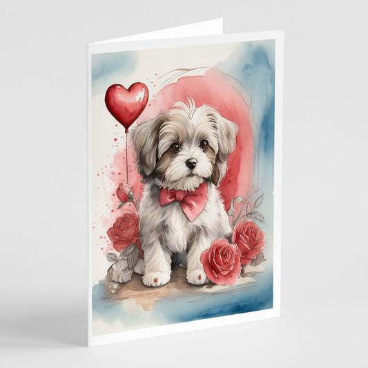 Buy this Havanese Valentine Roses Greeting Cards Pack of 8