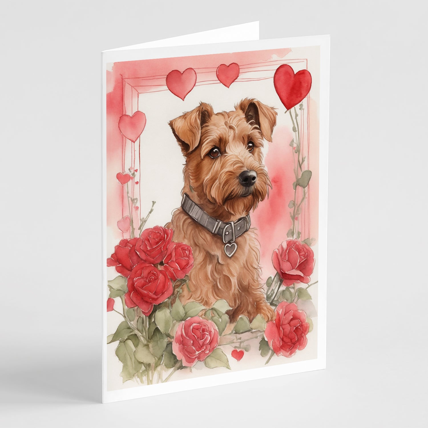 Buy this Irish Terrier Valentine Roses Greeting Cards Pack of 8