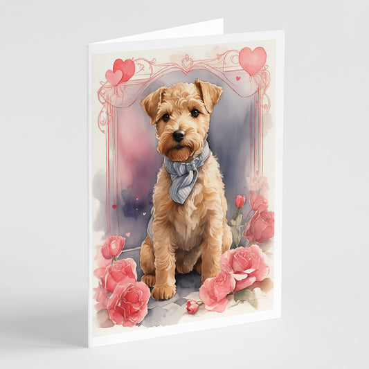 Buy this Lakeland Terrier Valentine Roses Greeting Cards Pack of 8