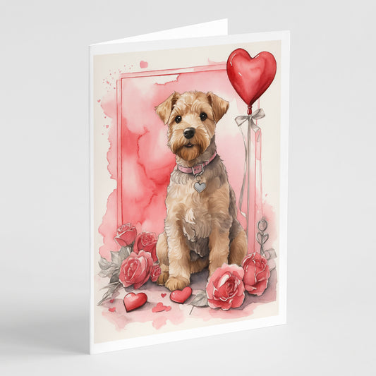 Buy this Lakeland Terrier Valentine Roses Greeting Cards Pack of 8