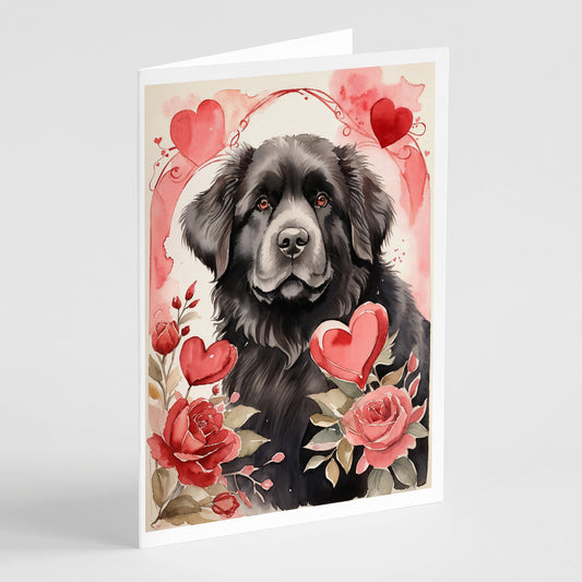 Buy this Newfoundland Valentine Roses Greeting Cards Pack of 8