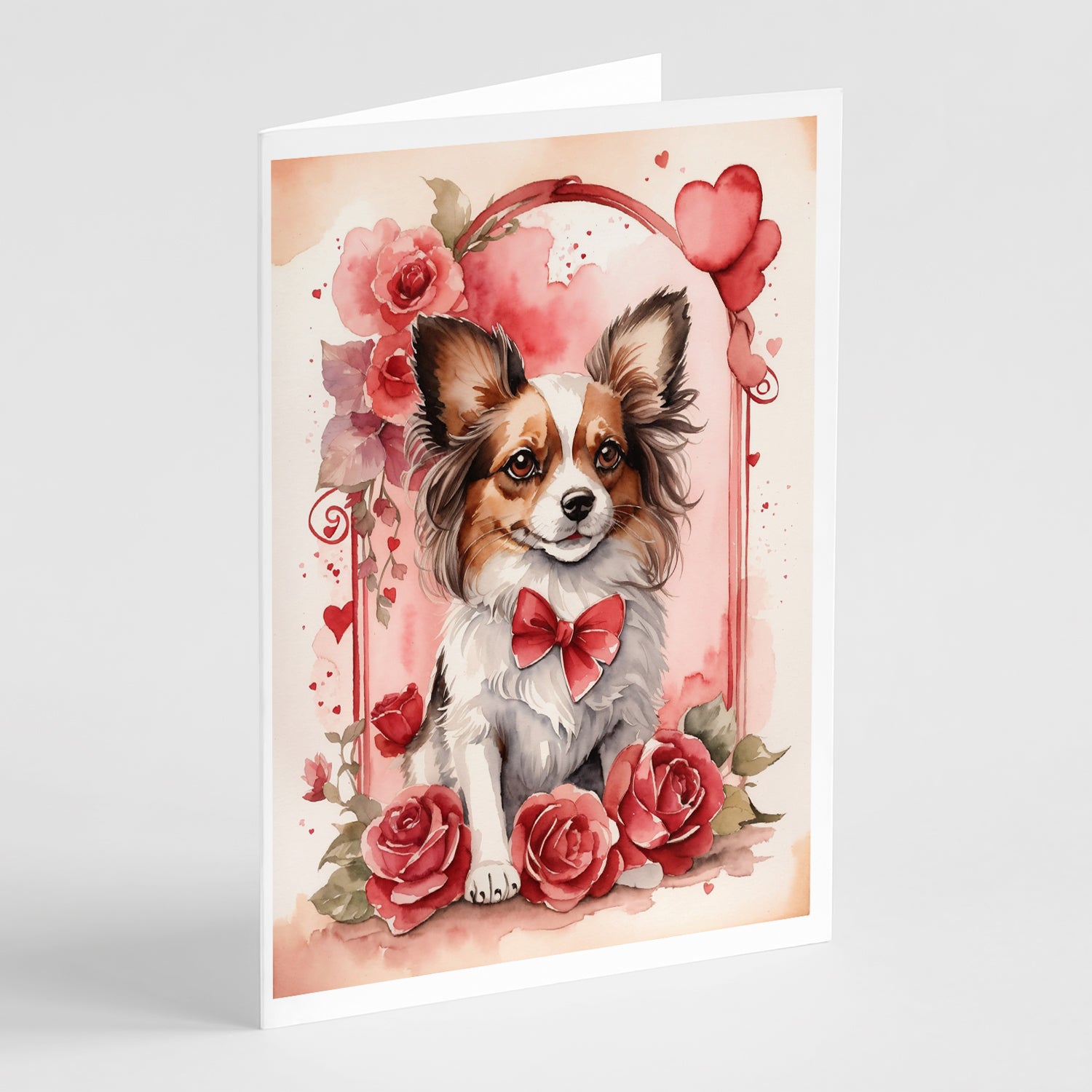 Buy this Papillon Valentine Roses Greeting Cards Pack of 8