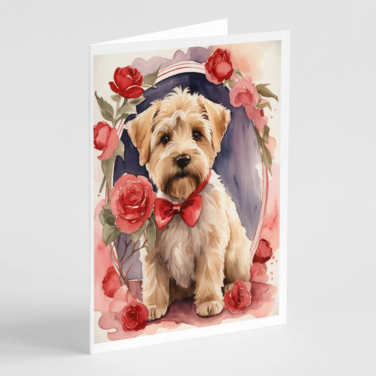 Buy this Wheaten Terrier Valentine Roses Greeting Cards Pack of 8