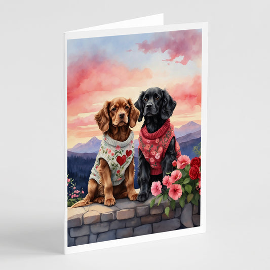 Buy this Cocker Spaniel Two Hearts Greeting Cards Pack of 8