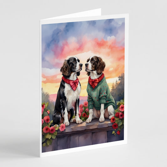 Buy this English Springer Spaniel Two Hearts Greeting Cards Pack of 8