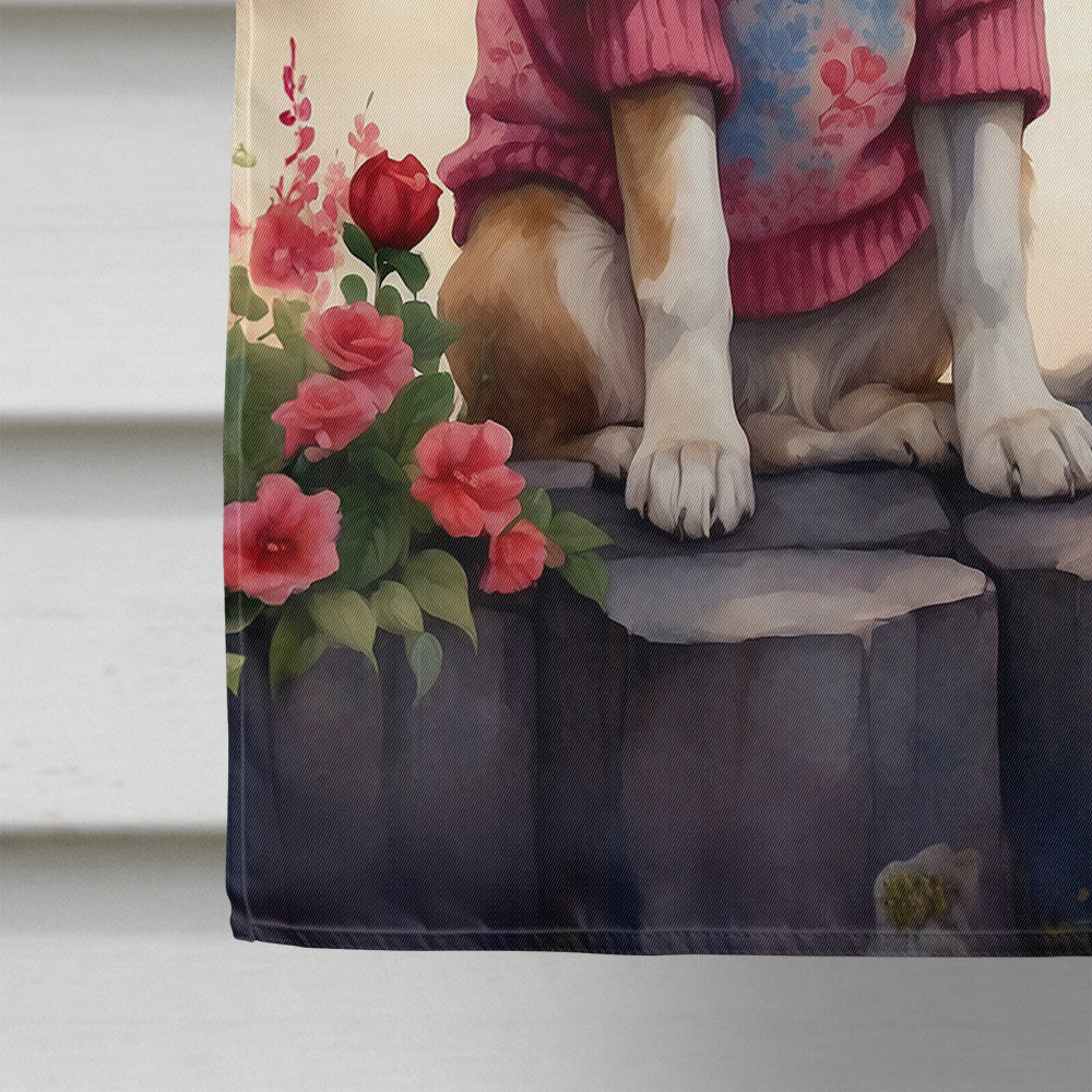 Saint Bernard Two Hearts House Flag