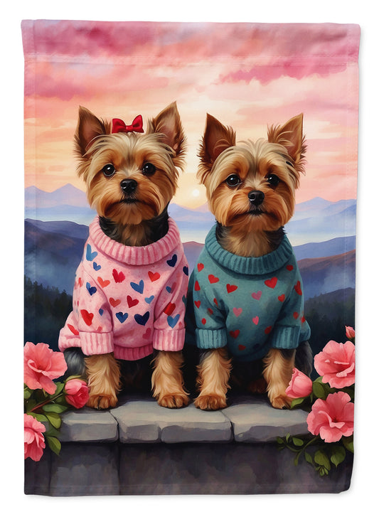 Buy this Yorkshire Terrier Two Hearts House Flag