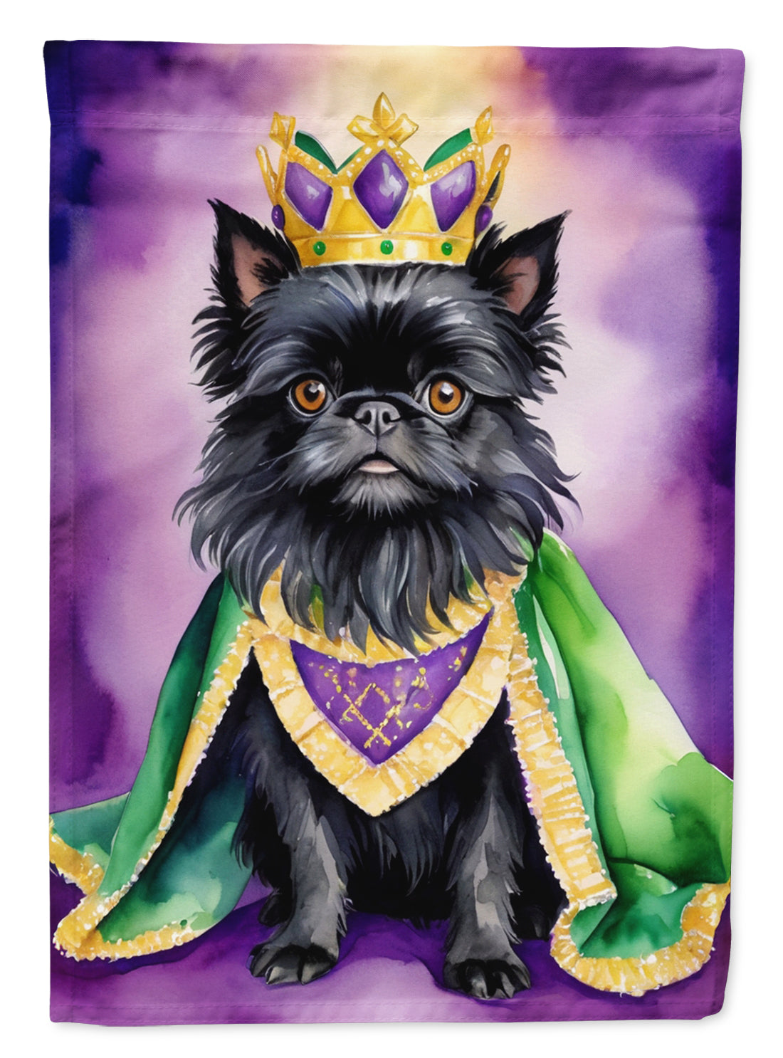 Buy this Affenpinscher King of Mardi Gras House Flag