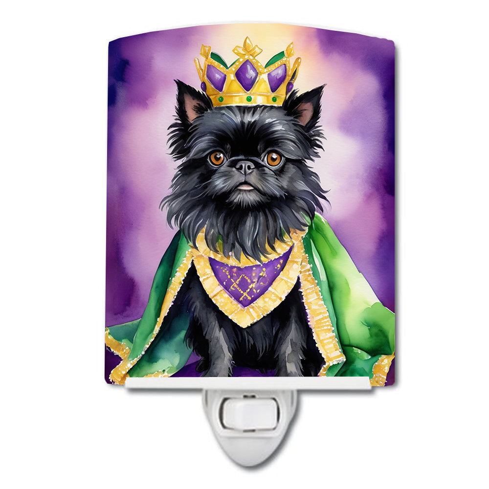 Buy this Affenpinscher King of Mardi Gras Ceramic Night Light