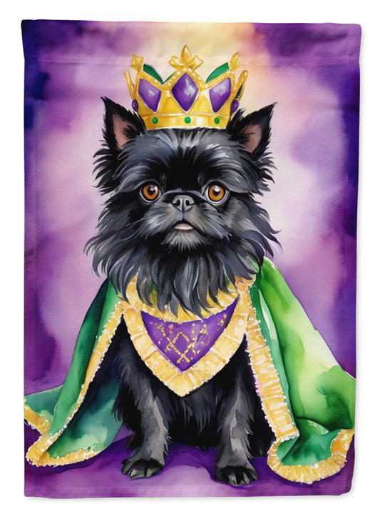 Buy this Affenpinscher King of Mardi Gras Garden Flag