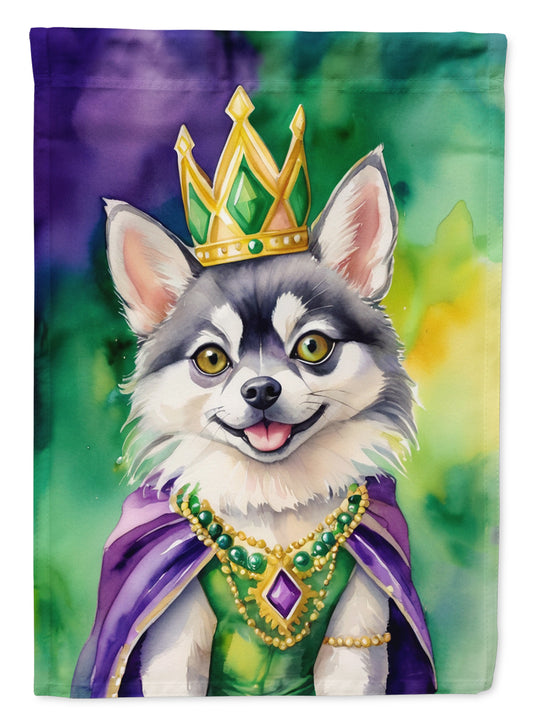 Buy this Alaskan Klee Kai King of Mardi Gras House Flag