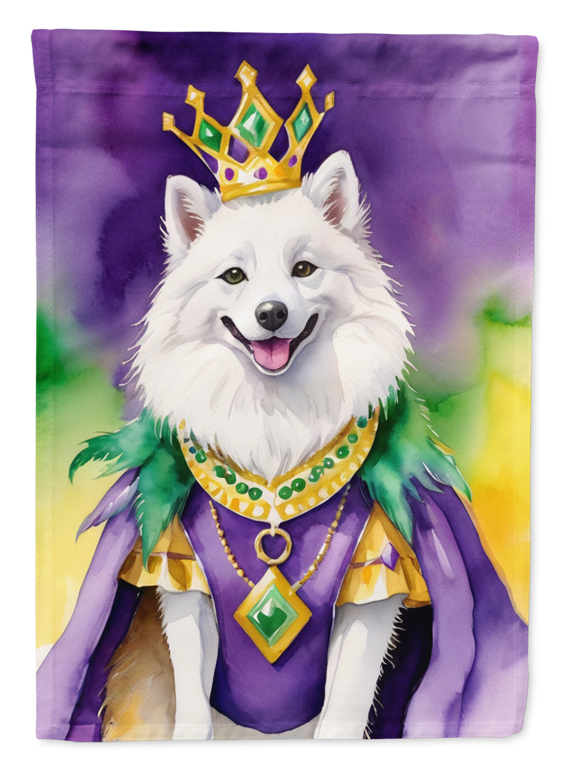 Buy this American Eskimo King of Mardi Gras House Flag