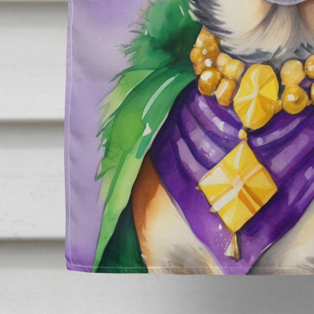 Australian Cattle Dog King of Mardi Gras House Flag