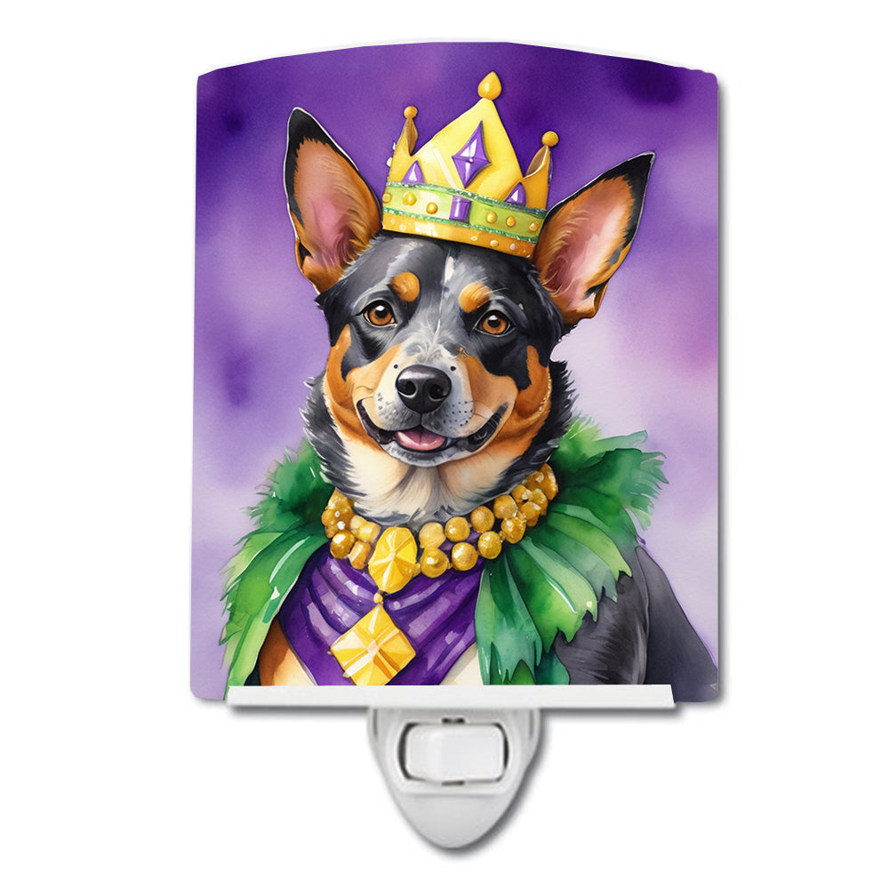 Buy this Australian Cattle Dog King of Mardi Gras Ceramic Night Light