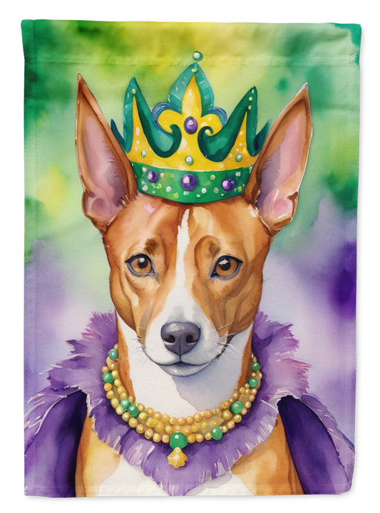 Buy this Basenji King of Mardi Gras Garden Flag