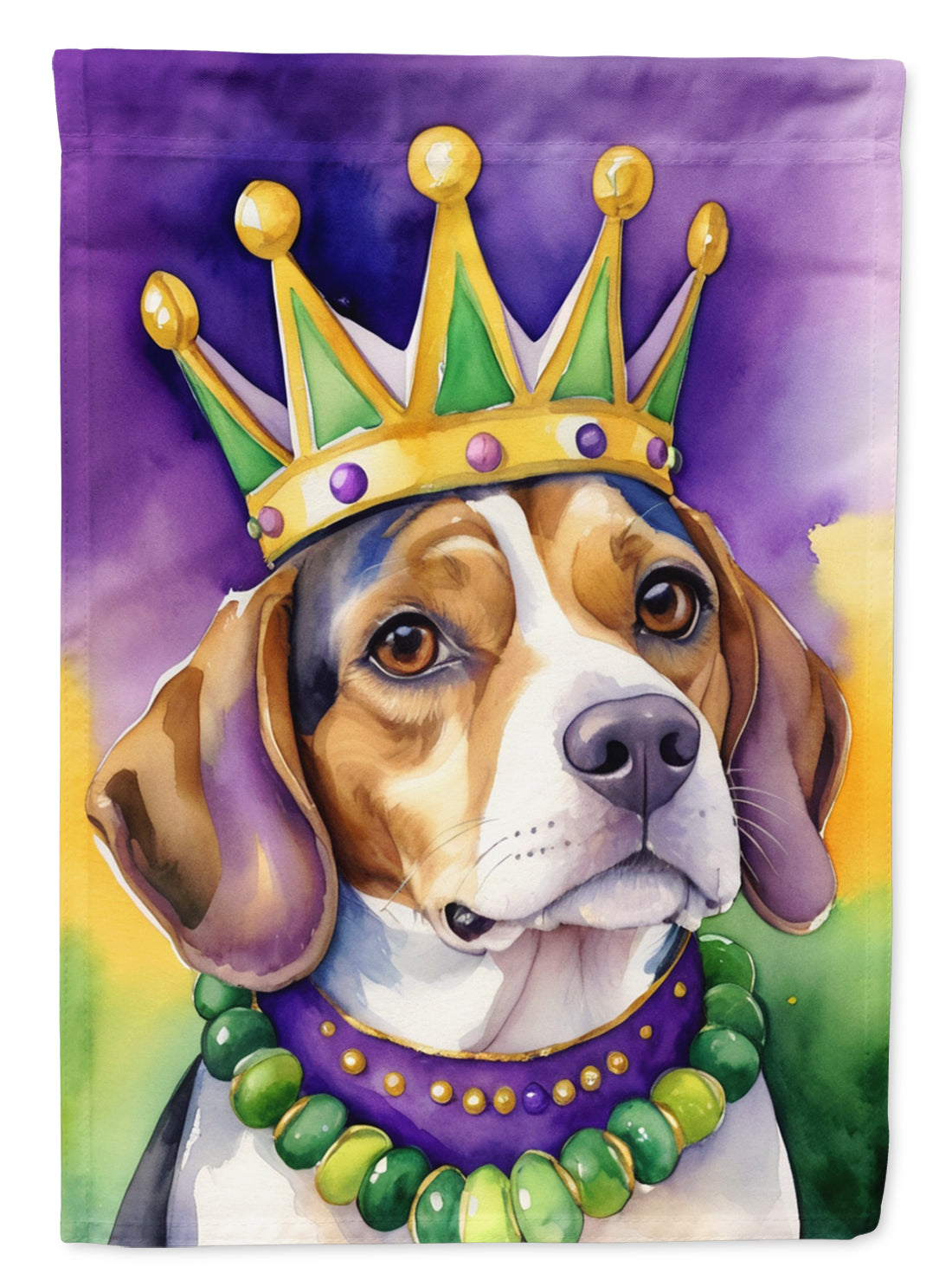 Buy this Beagle King of Mardi Gras House Flag