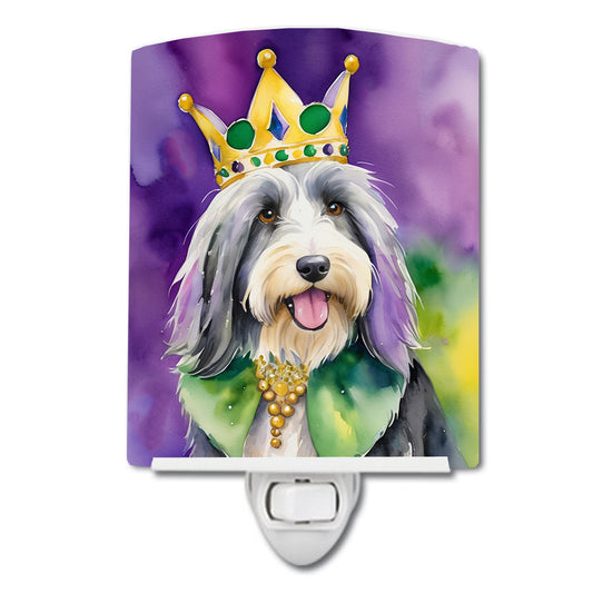 Buy this Bearded Collie King of Mardi Gras Ceramic Night Light