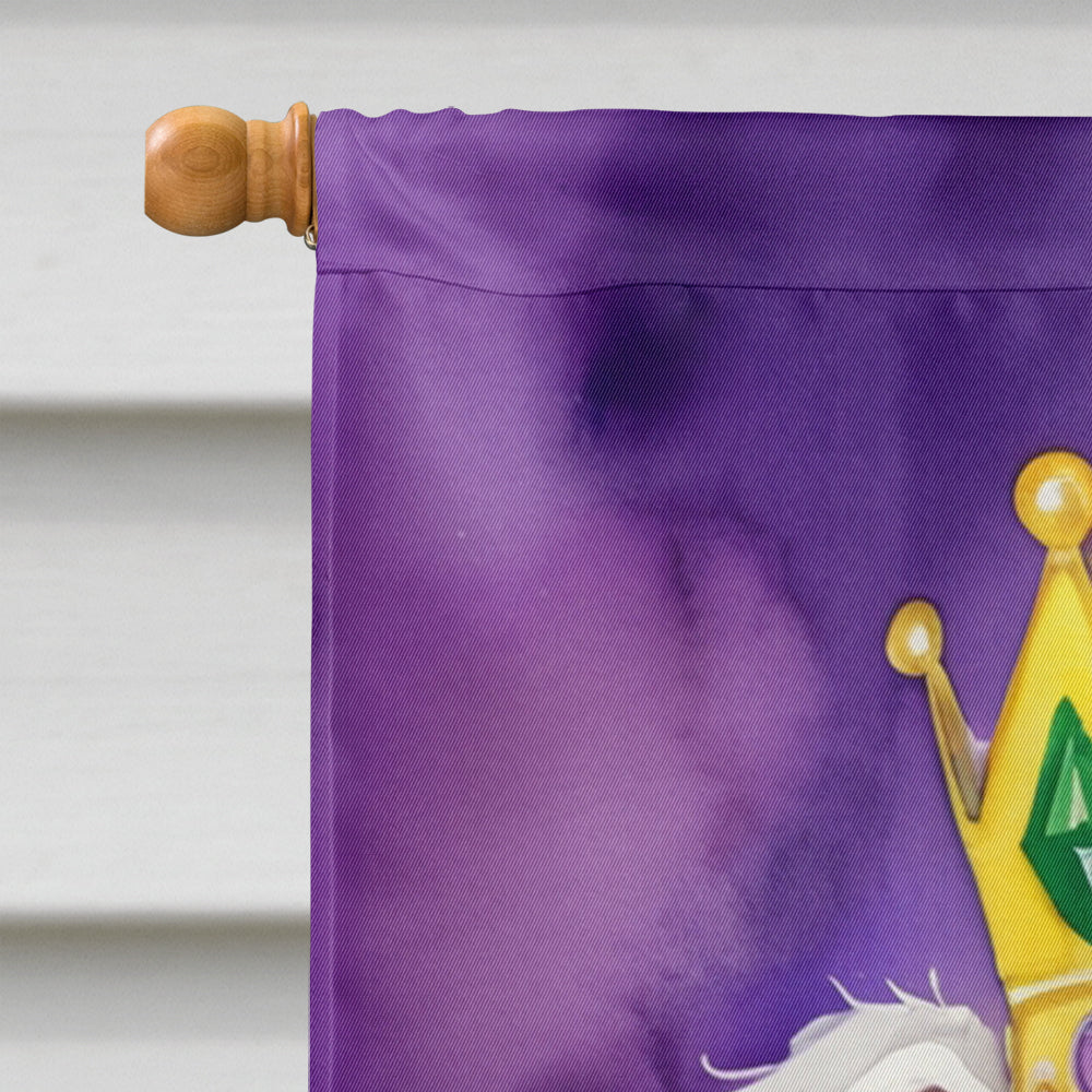 Bedlington Terrier King of Mardi Gras House Flag