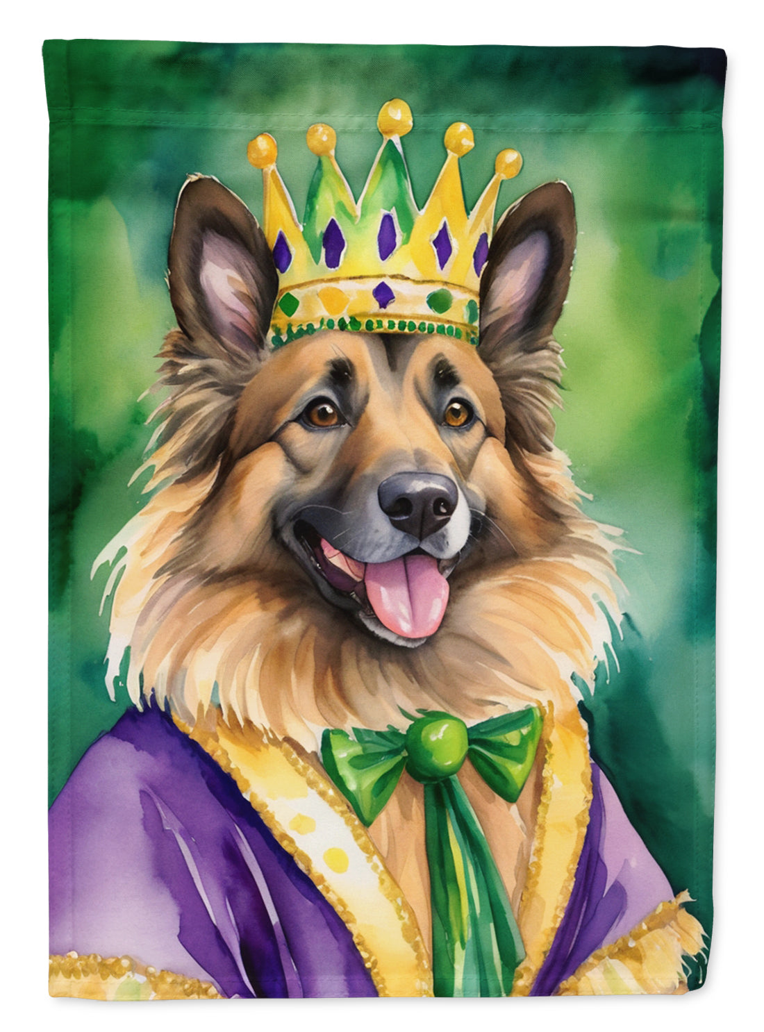 Buy this Belgian Tervuren King of Mardi Gras House Flag