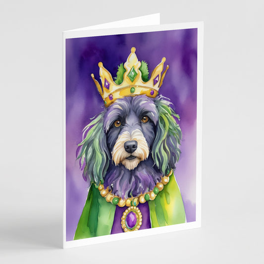 Buy this Bergamasco Sheepdog King of Mardi Gras Greeting Cards Pack of 8