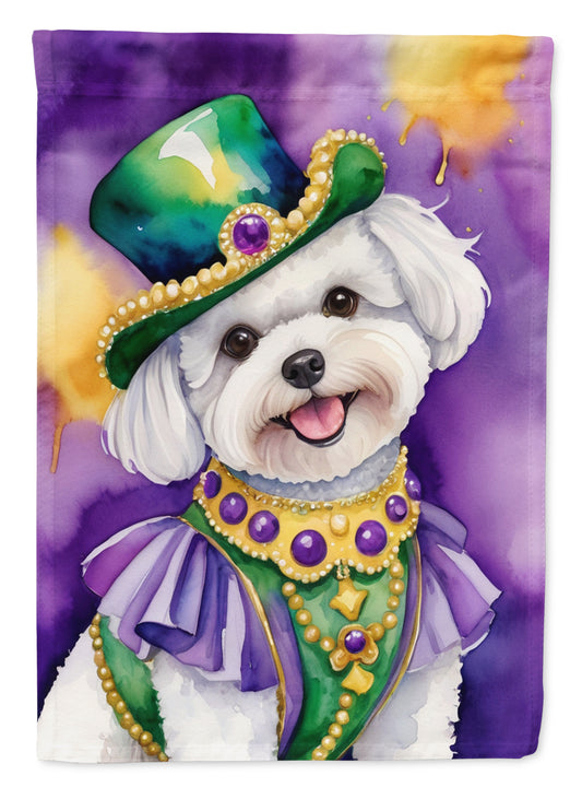 Buy this Bichon Frise King of Mardi Gras House Flag