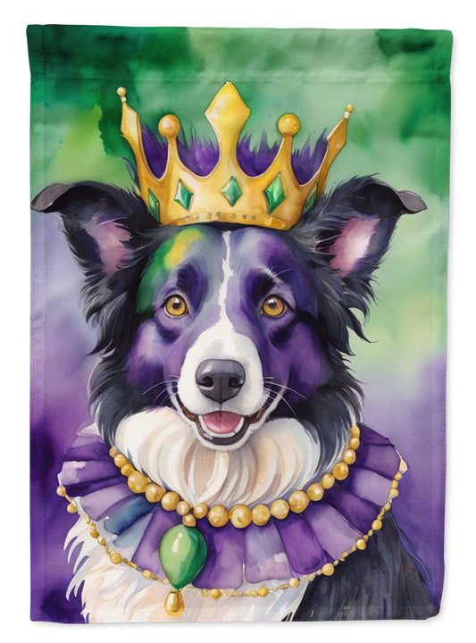 Buy this Border Collie King of Mardi Gras House Flag