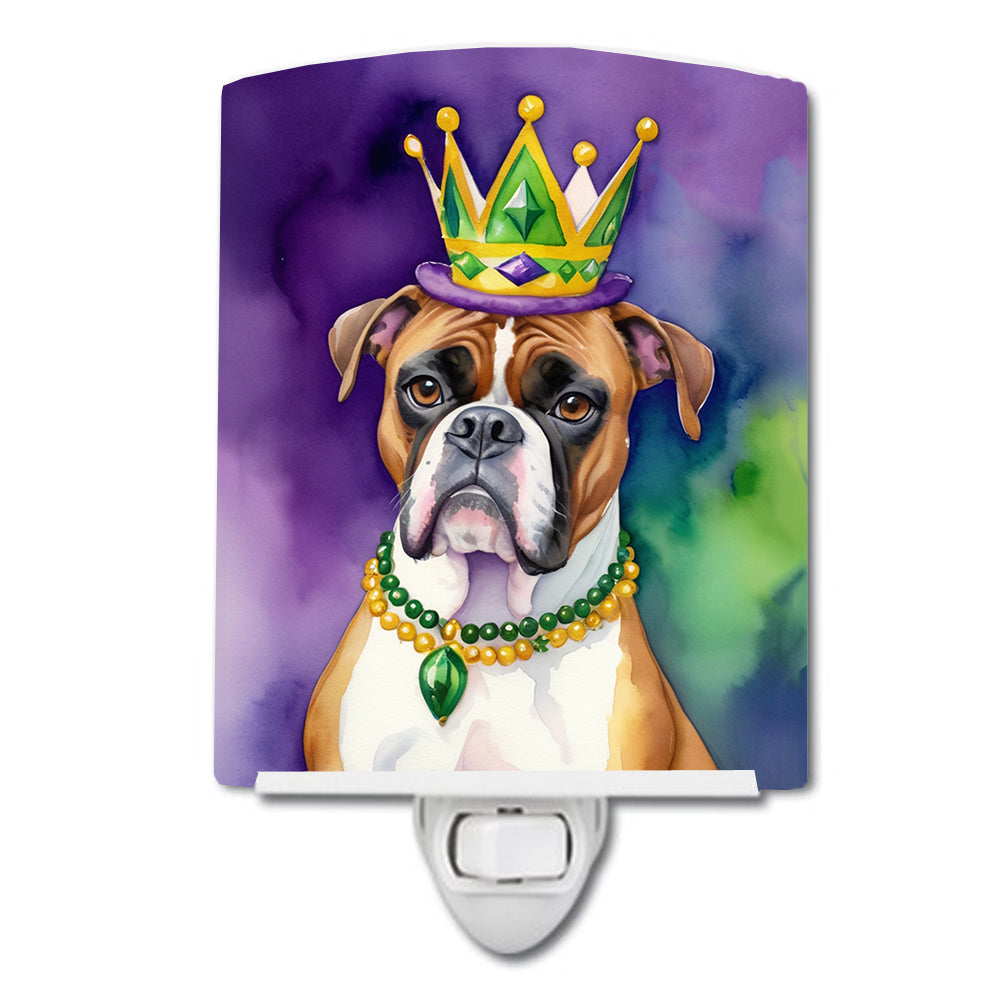 Buy this Boxer King of Mardi Gras Ceramic Night Light