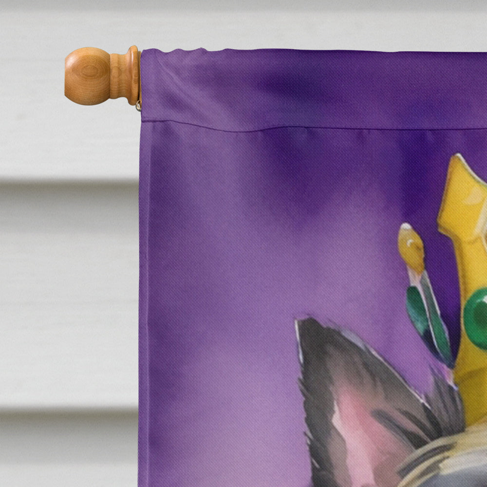 Cairn Terrier King of Mardi Gras House Flag