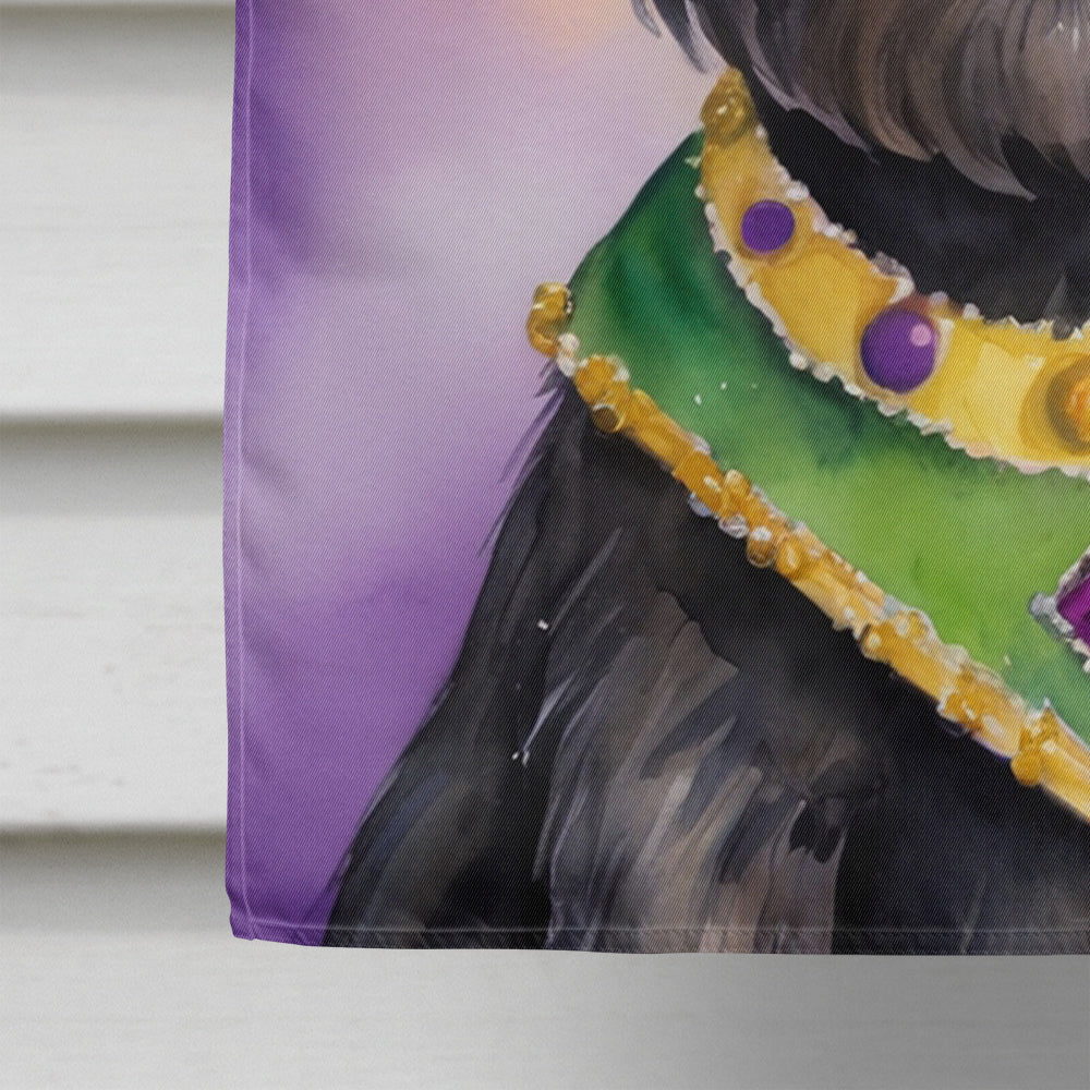 Cairn Terrier King of Mardi Gras House Flag