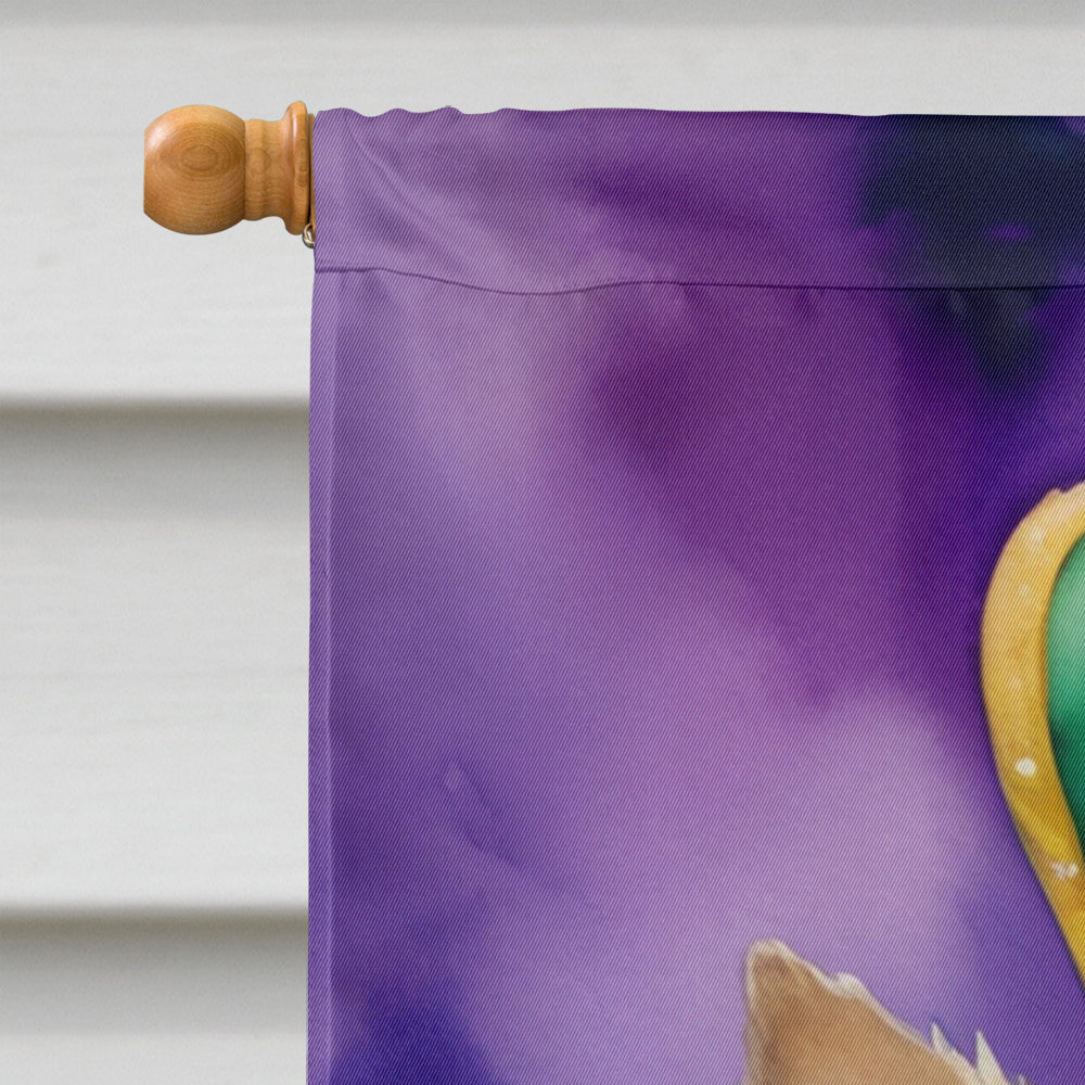 Cairn Terrier King of Mardi Gras House Flag