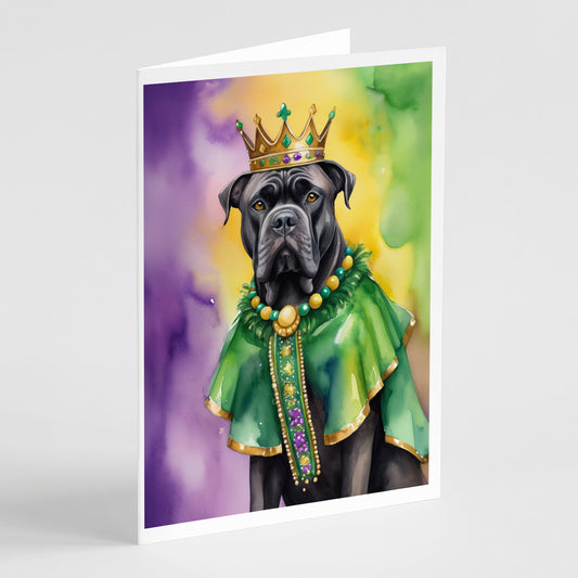 Buy this Cane Corso King of Mardi Gras Greeting Cards Pack of 8