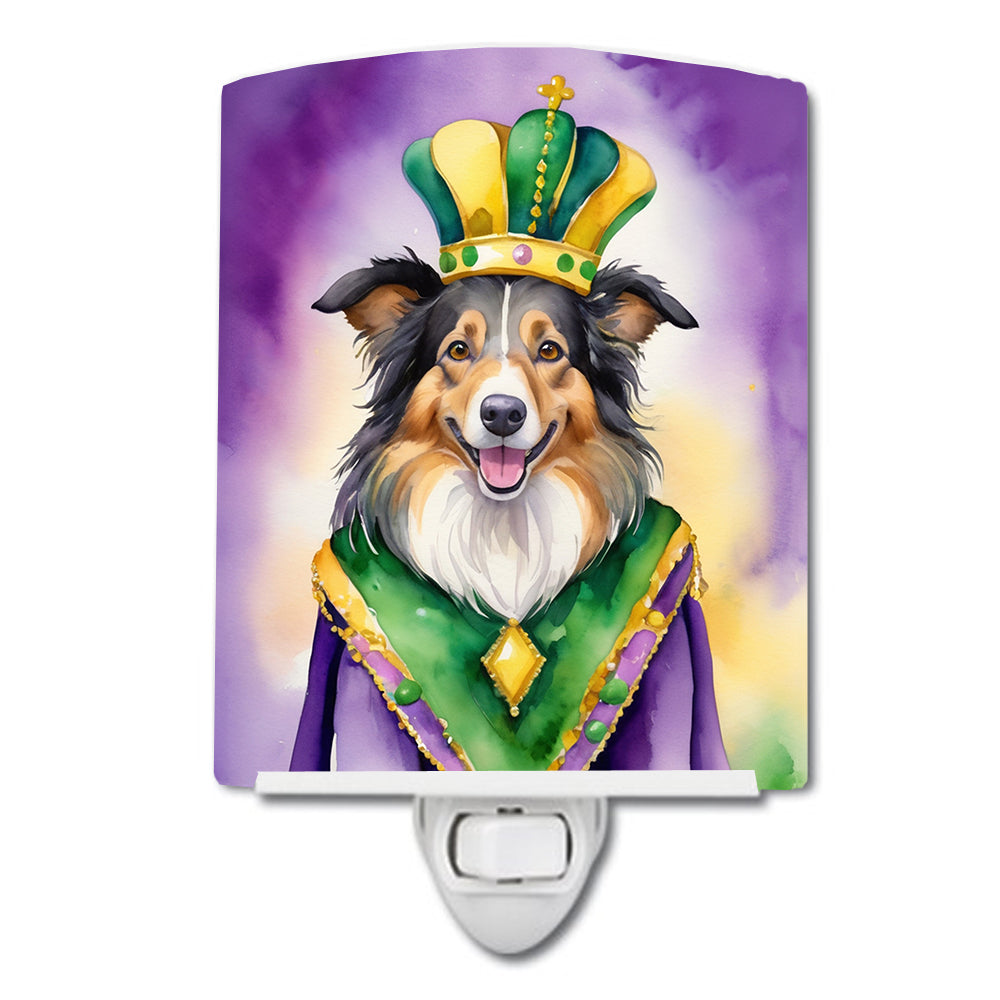 Buy this Collie King of Mardi Gras Ceramic Night Light