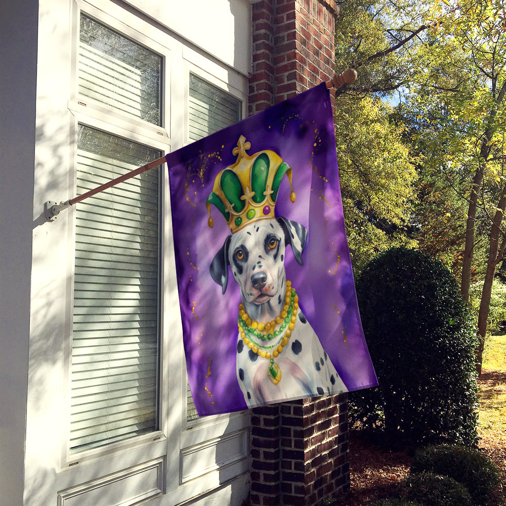 Dalmatian King of Mardi Gras House Flag