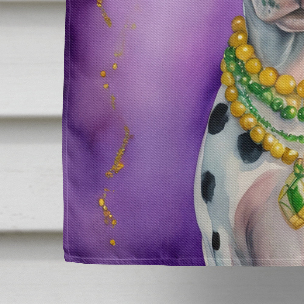 Dalmatian King of Mardi Gras House Flag