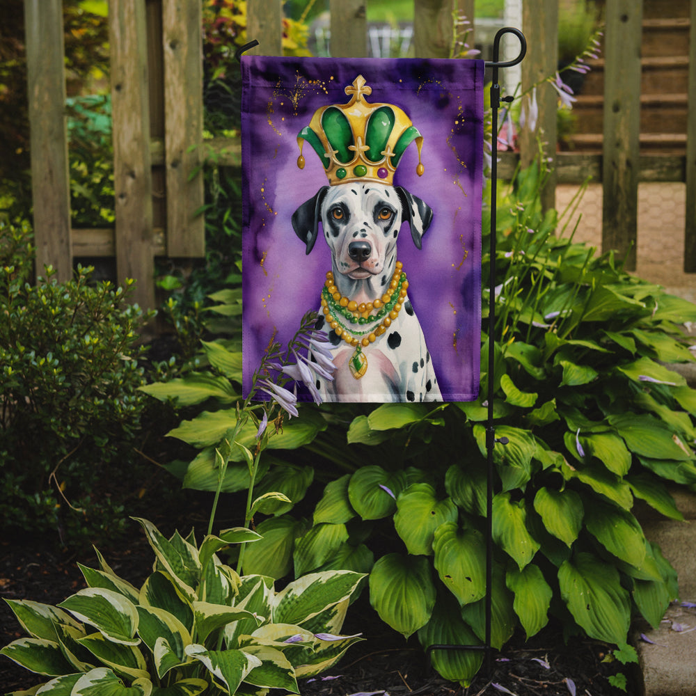 Dalmatian King of Mardi Gras Garden Flag