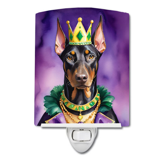 Buy this Doberman Pinscher King of Mardi Gras Ceramic Night Light