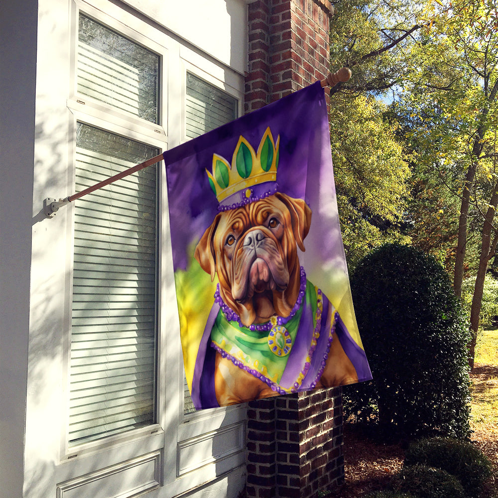 Dogue de Bordeaux King of Mardi Gras House Flag