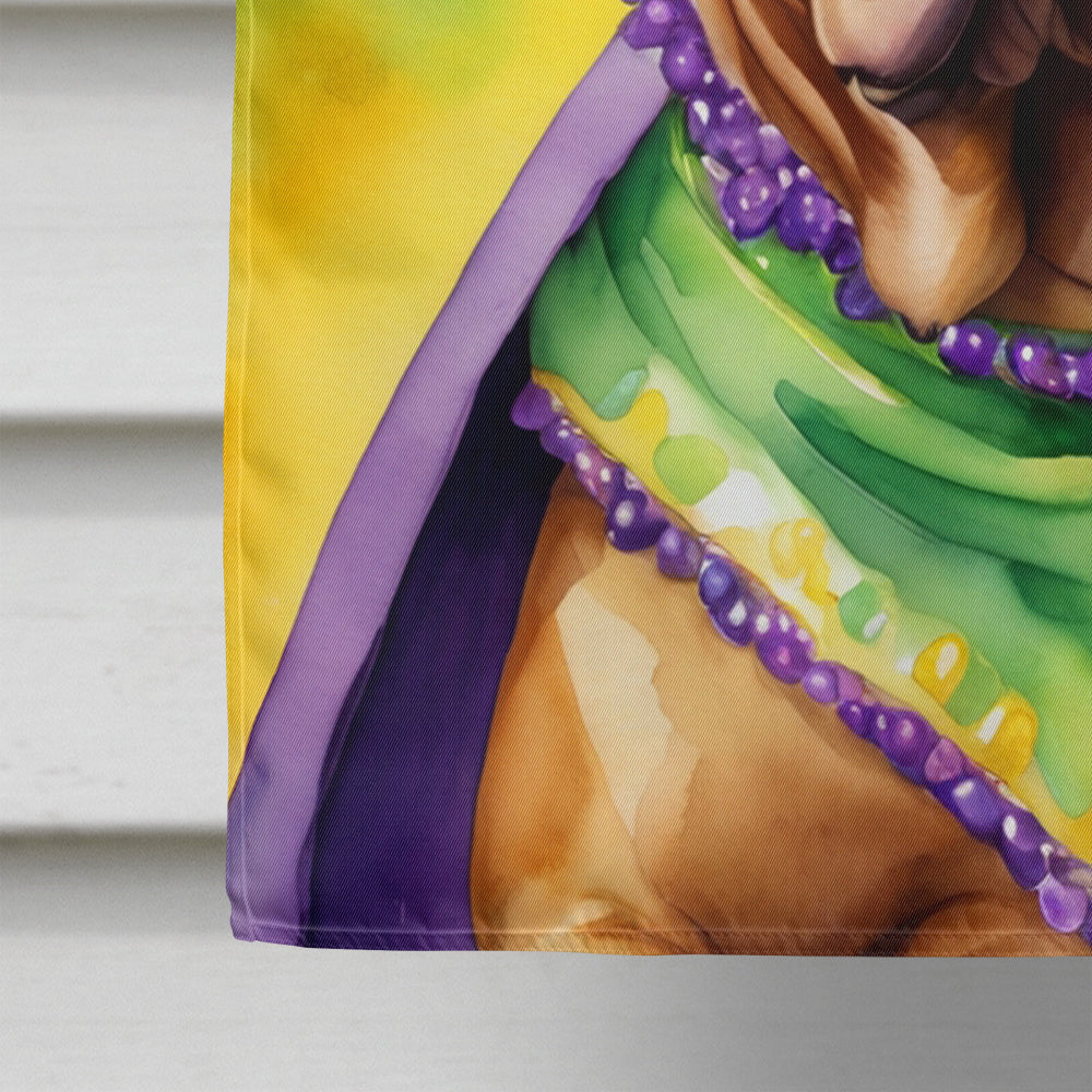 Dogue de Bordeaux King of Mardi Gras House Flag