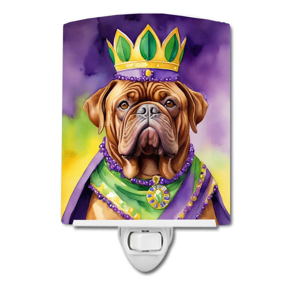 Buy this Dogue de Bordeaux King of Mardi Gras Ceramic Night Light