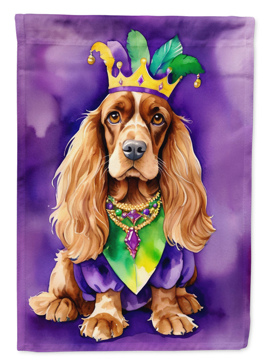 Buy this English Cocker Spaniel King of Mardi Gras House Flag