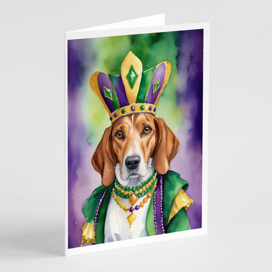 Buy this English Foxhound King of Mardi Gras Greeting Cards Pack of 8