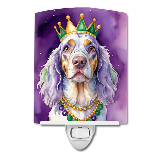 Buy this English Setter King of Mardi Gras Ceramic Night Light