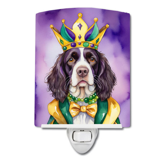 Buy this English Springer Spaniel King of Mardi Gras Ceramic Night Light