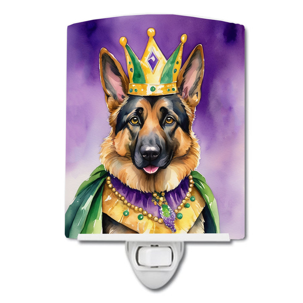 Buy this German Shepherd King of Mardi Gras Ceramic Night Light