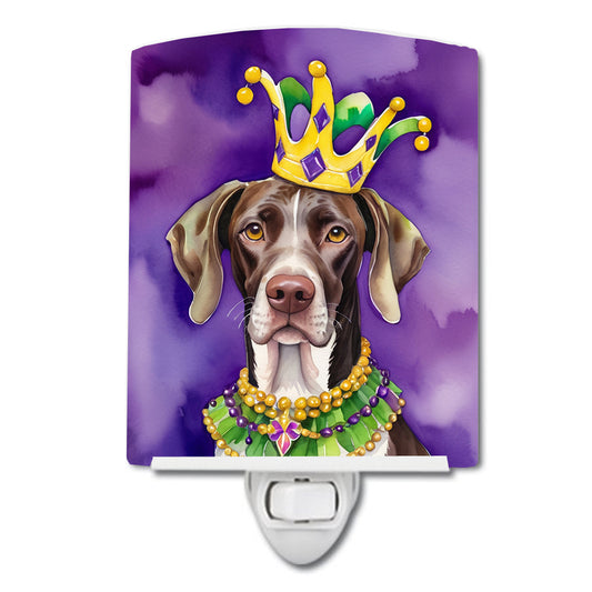 Buy this German Shorthaired Pointer King of Mardi Gras Ceramic Night Light