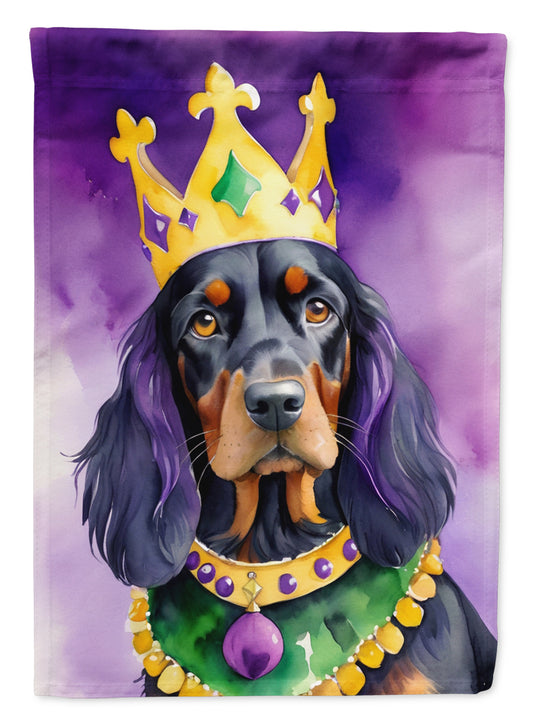 Buy this Gordon Setter King of Mardi Gras House Flag