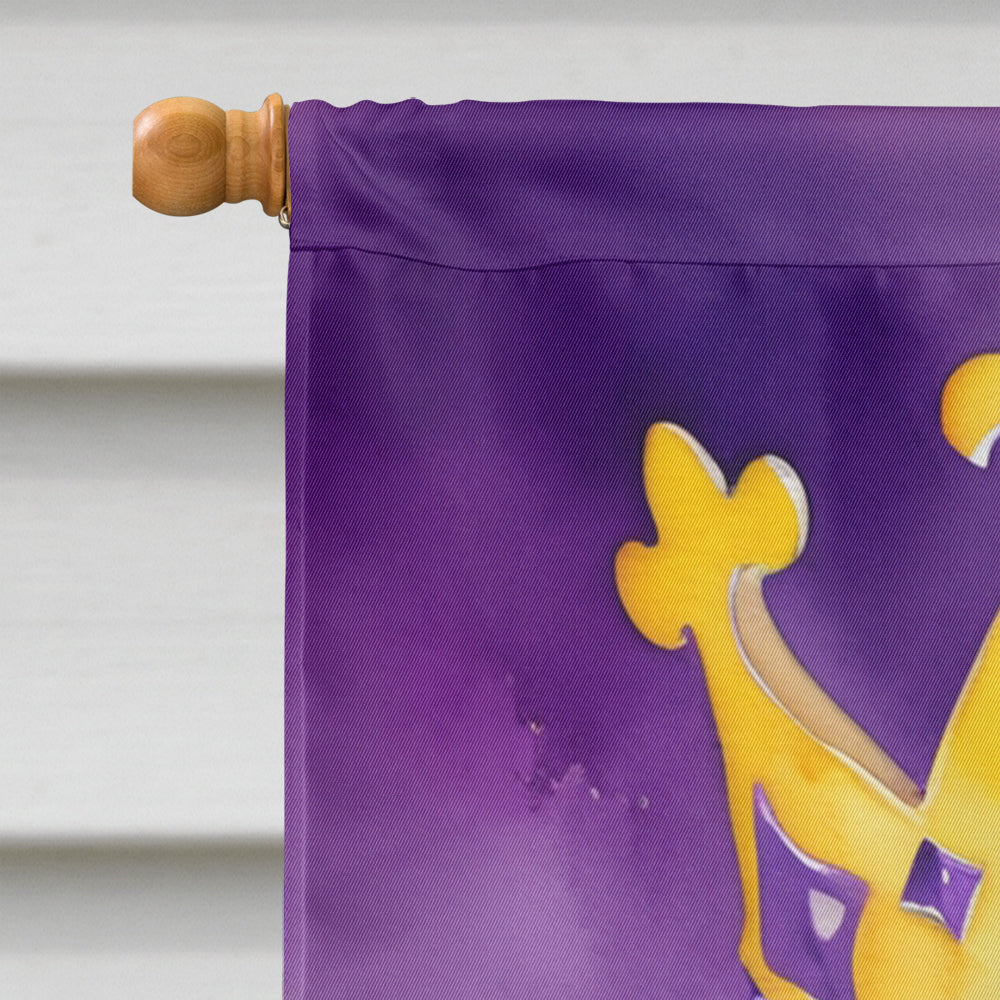 Gordon Setter King of Mardi Gras House Flag