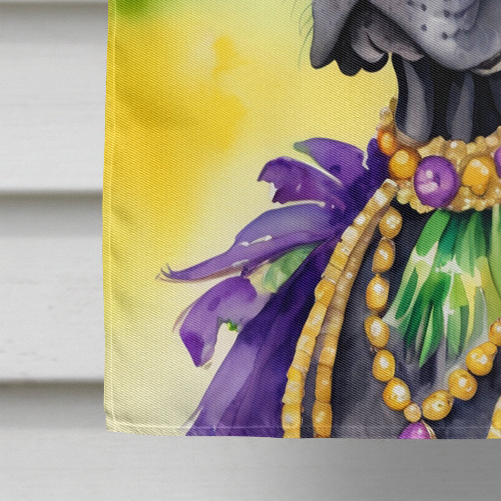 Great Dane King of Mardi Gras House Flag