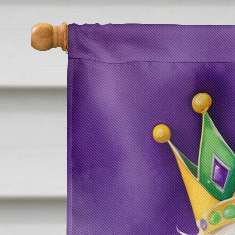 Great Pyrenees King of Mardi Gras House Flag